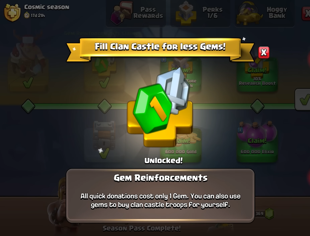 1-Gem Self Donations