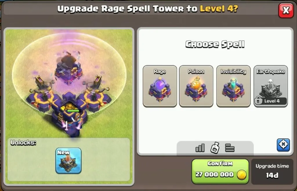 Earthquake Spell Tower