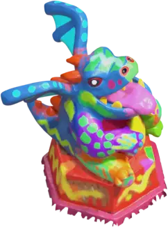 Decorated Dragon Statue